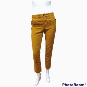 Madewell Golden Linen/Cotton Rivington Slim Pants